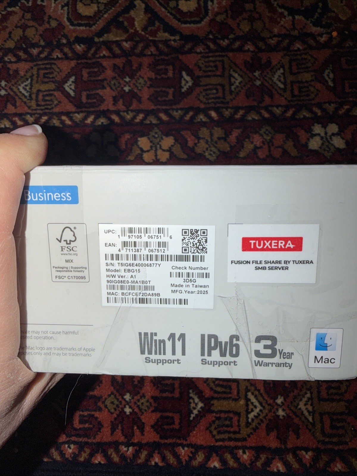 ASUS ExpertWiFi EBG15 Gigabit VPN Wired Router