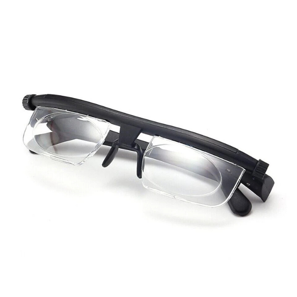 Dial Adjustable Glasses Variable Focus For Reading Distance Vision Eyeglasses