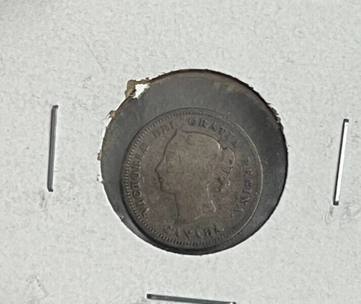 1880 H Canada 5 Cents - Silver L2