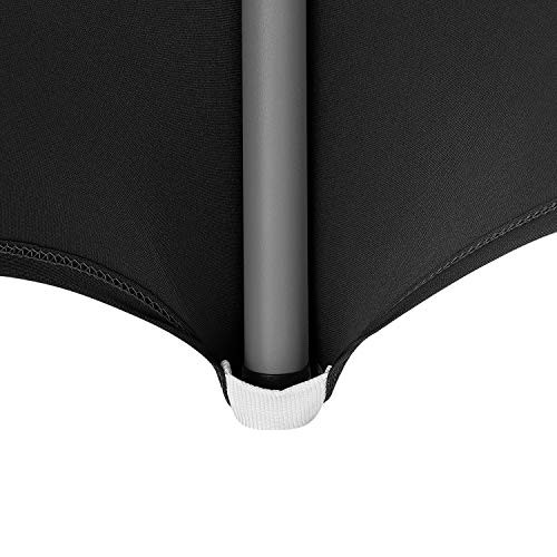 4FT Spandex Table Cover Rectangular Stretch 48" x 30" (Rectangular) Black