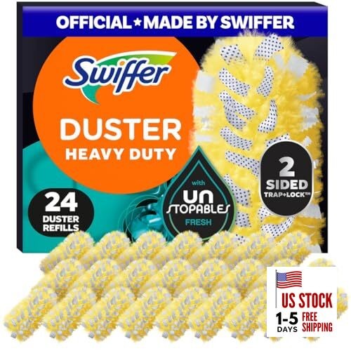 Dusters Heavy Duty, Feather Head Multi-Surface Duster Refills for Cleaning,