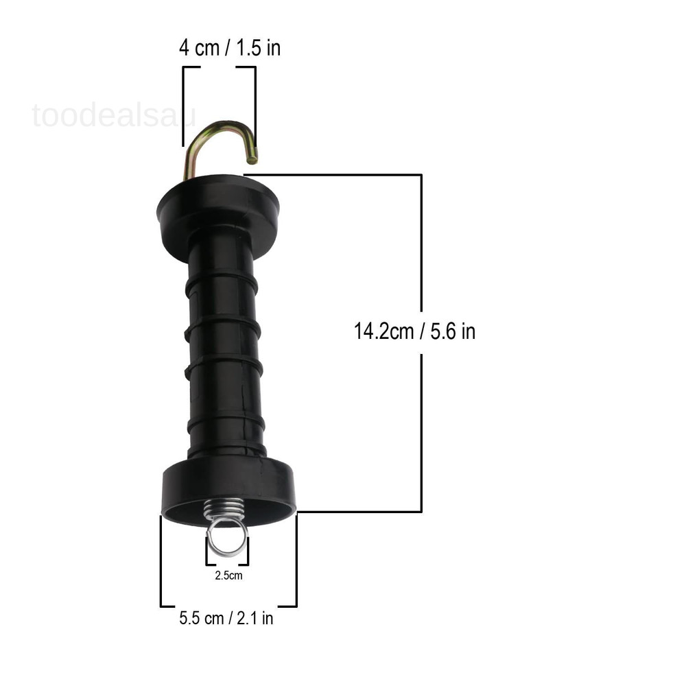 5 Pcs Plastic Electric Fence Gate Handle with Spring
