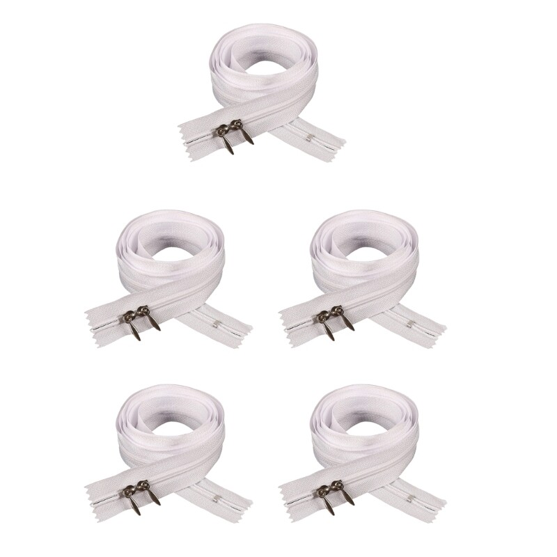 5 Pcs Quilt Zippers Multifunctional Zippers with Double Pulls