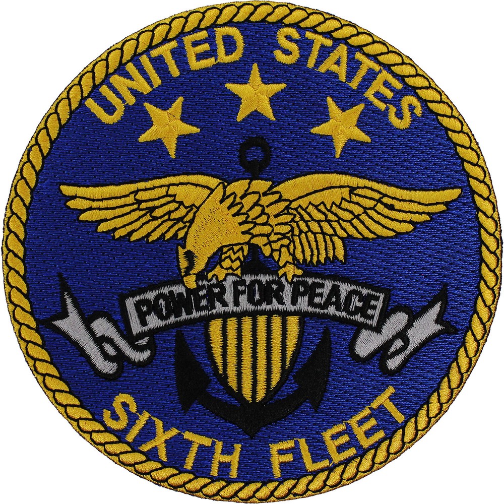 Navy Sixth Fleet Patch ( 4 3/4" ) P4656