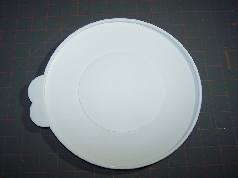 Tupperware 2604 Teal Divided Microwave Dish & White Lid