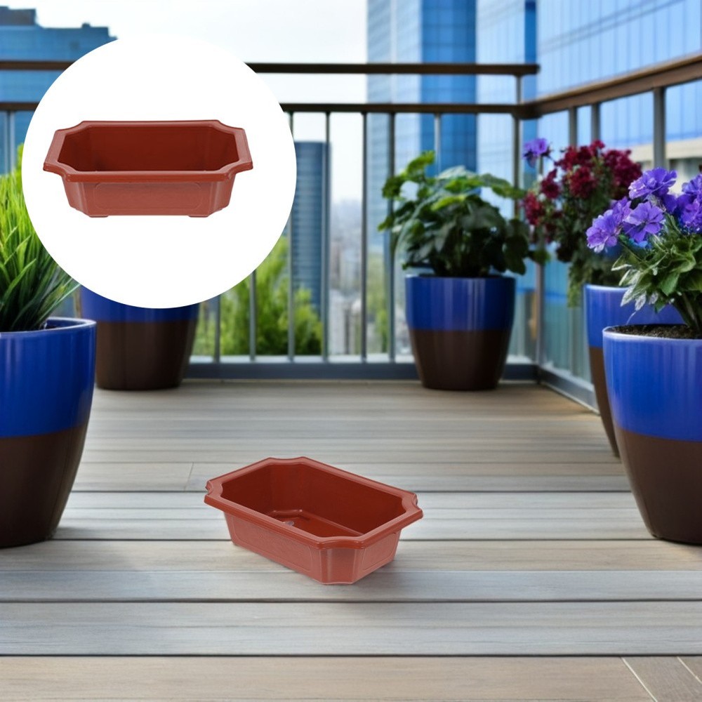 10 Pcs Bonsai Planters Kit with Pot Rectangular Flowerpot