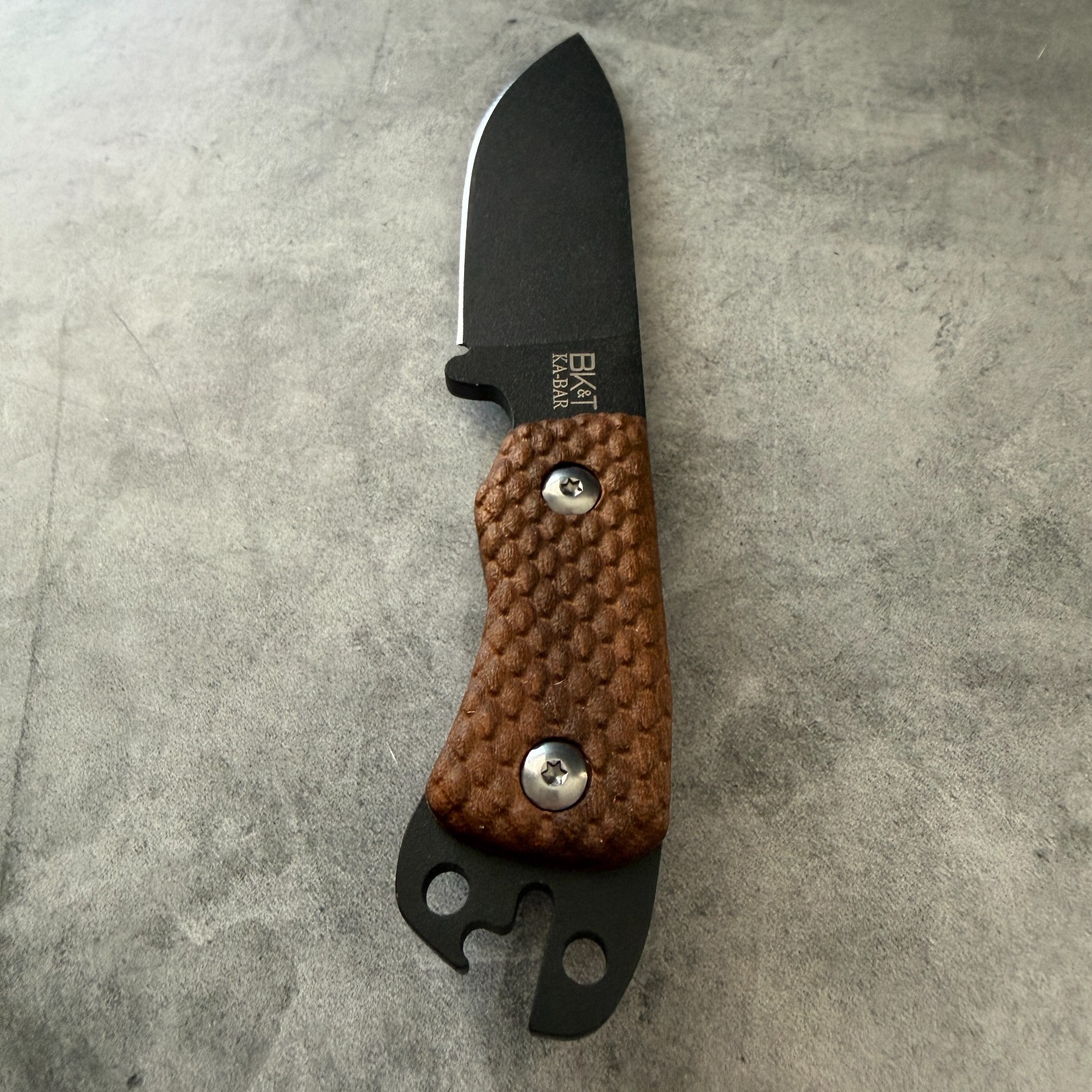 Dragonscales handlesscales compatible with Kabar BK-11 Necker knife (w/hardware)