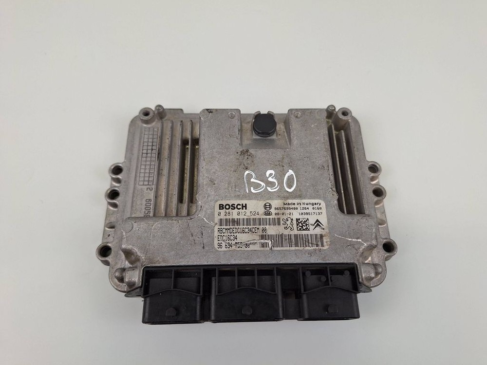 Citroen C3 2007 Engine Control Unit Module 9663475580 kW BVV258