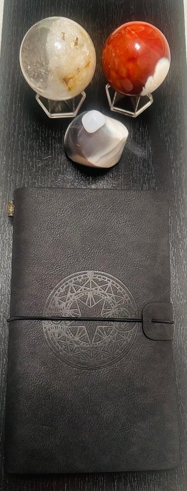 Manifestation journal With 3 Crystals