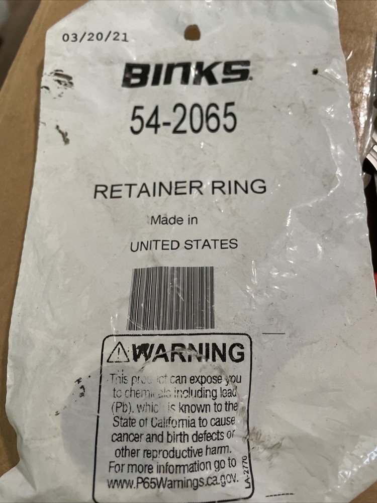 Binks 54-2065 Retainer Ring New