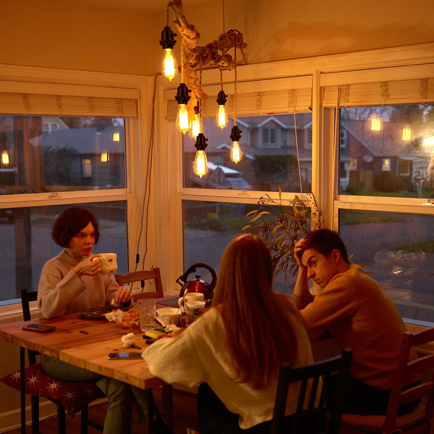 UL Listed E26 Light Socket, Threaded Lamp Socket Replacement with On/Off Switch