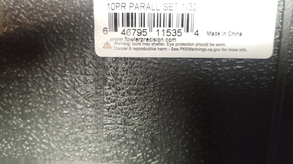 Fowler 52-437-031-0 1/32" Premium Parallel Set