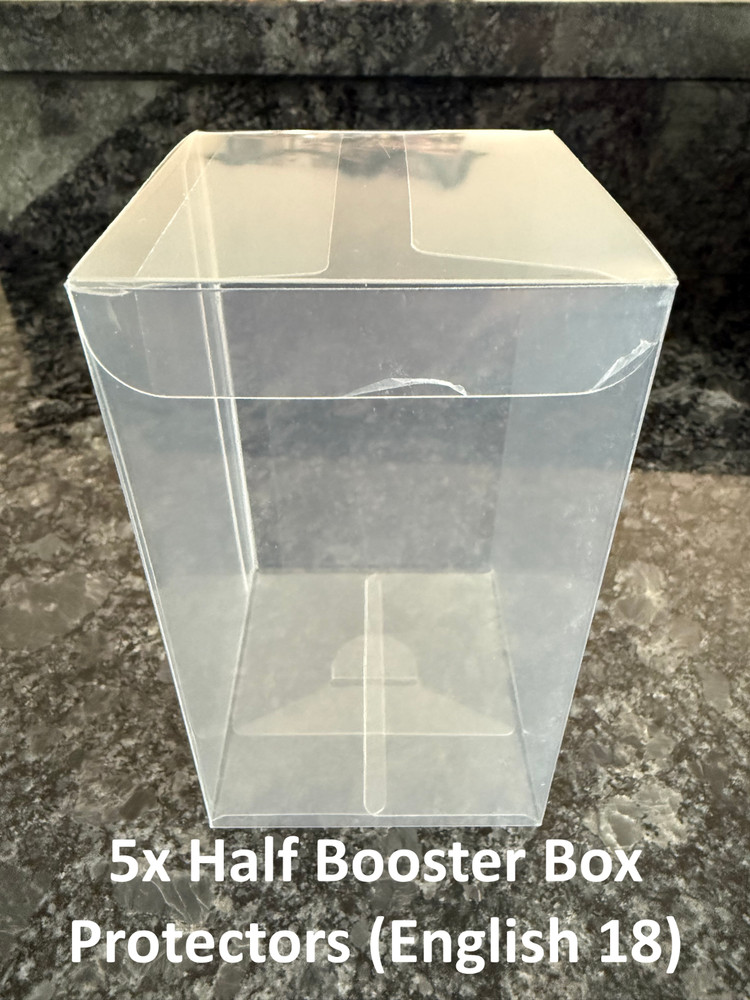 5x Half Booster Box Protector - Protective Display English Half Booster