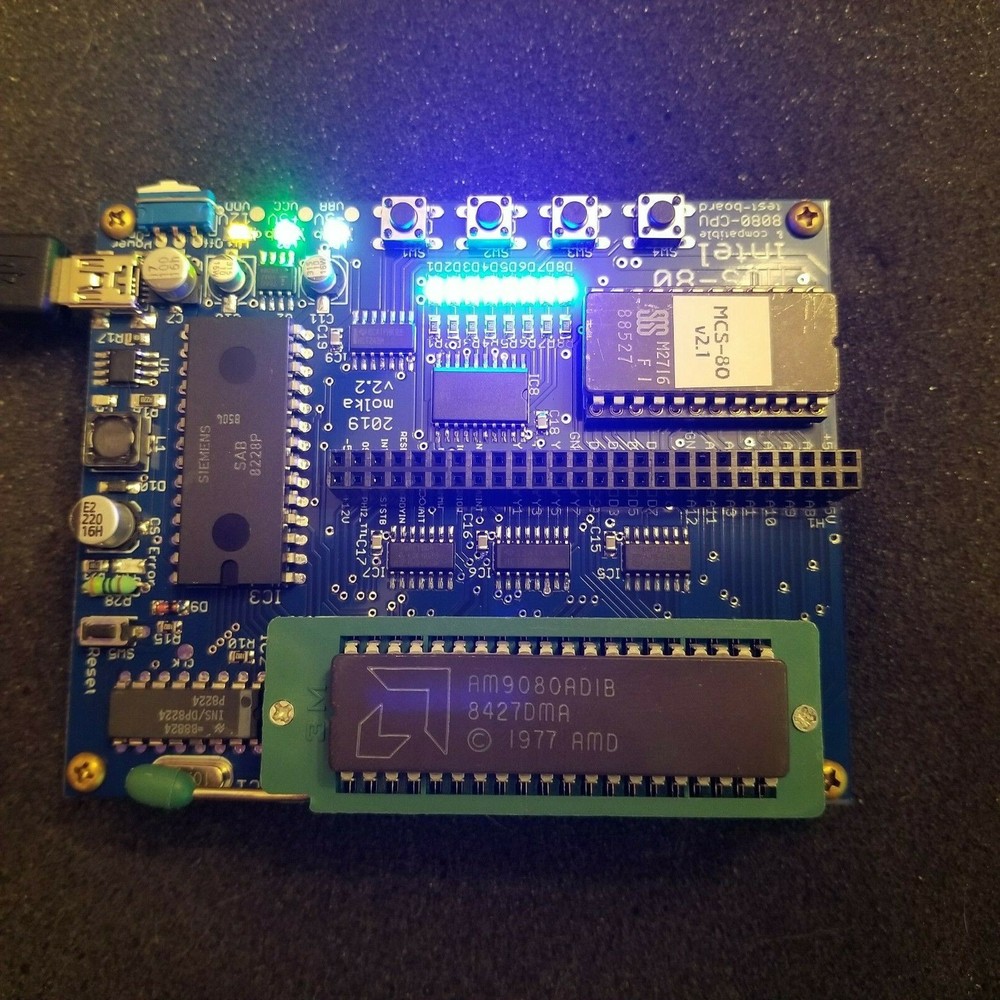 Vintage AMD AM9080 (8080) Microprocessor Ceramic DIP 40 IC Tested Working, USA