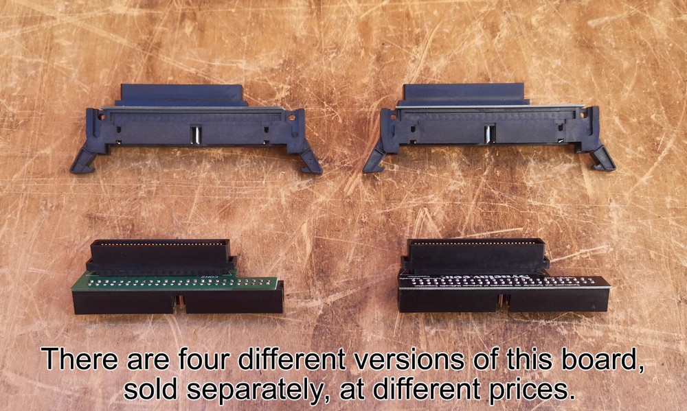 Synclavier 68-pin Mini-Centronics MD68M to 50-pin Ejector Header SCSI Adapter