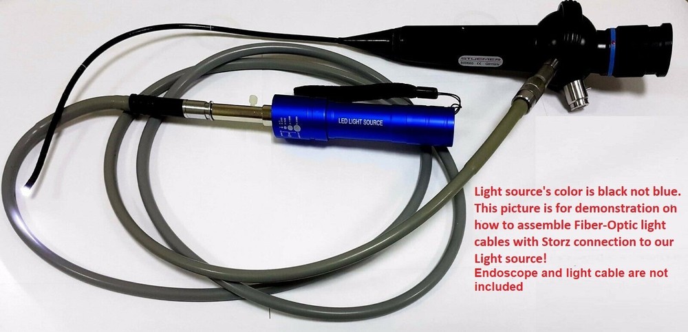 Portable LED light Source Compatible with OLYMPUS/STORZ Endoscope/light cable.L4