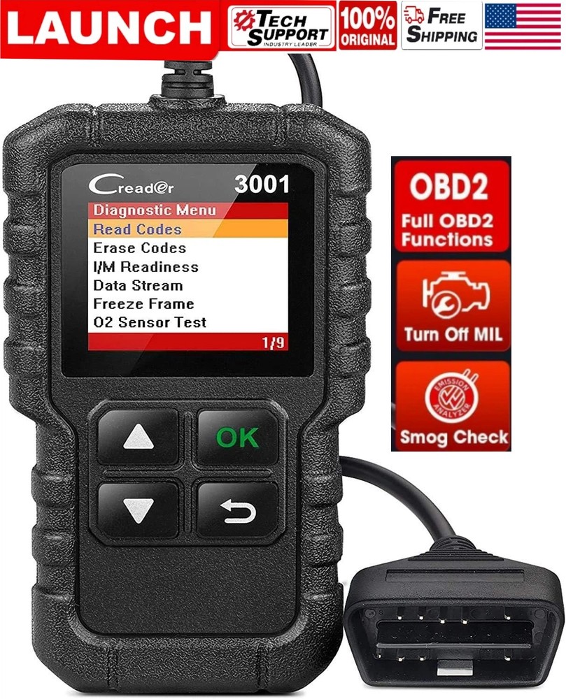 LAUNCH CR3001 Automotive OBD2 Scanner full OBD Code Reader Car Diagnostic Tool