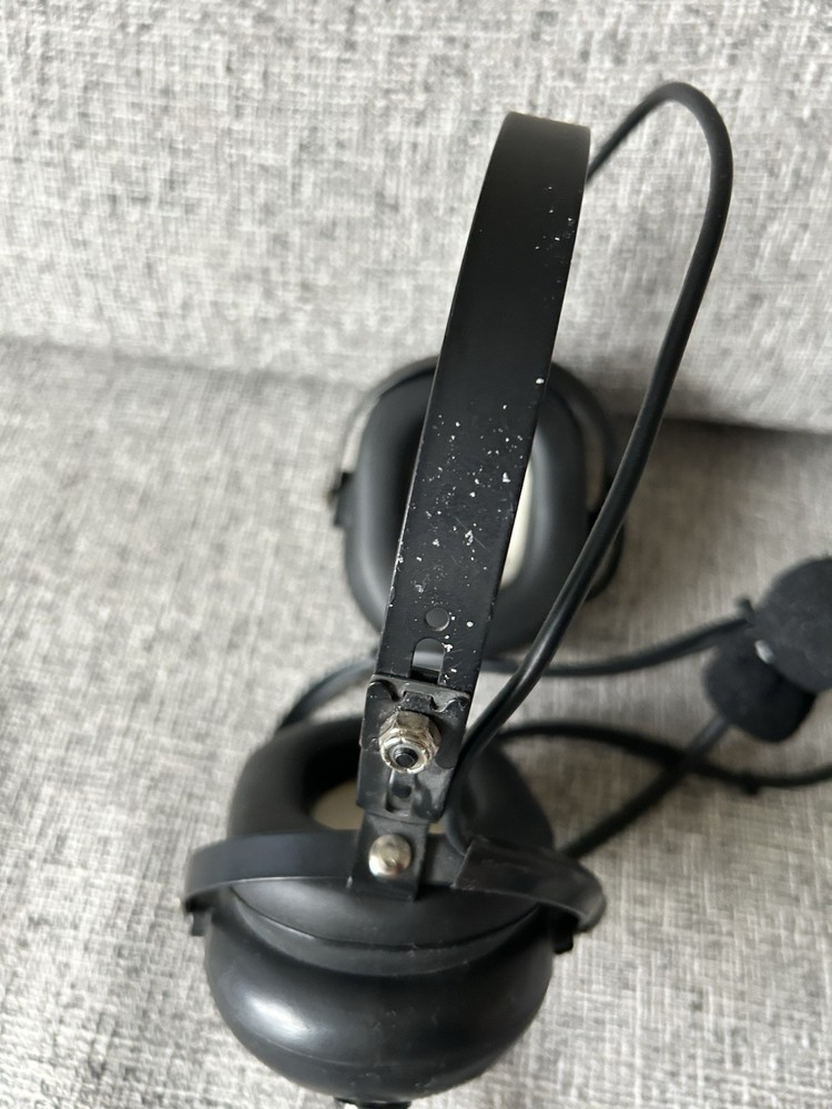 FLIGHTCOM BLACKHAWK 5DX AVIATION HEADSET NICE CONDITION