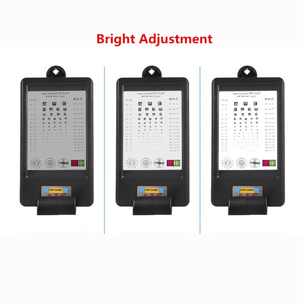 Glasses Optometry Double-sided Display LED Eye Chart Myopia Vision Tester new