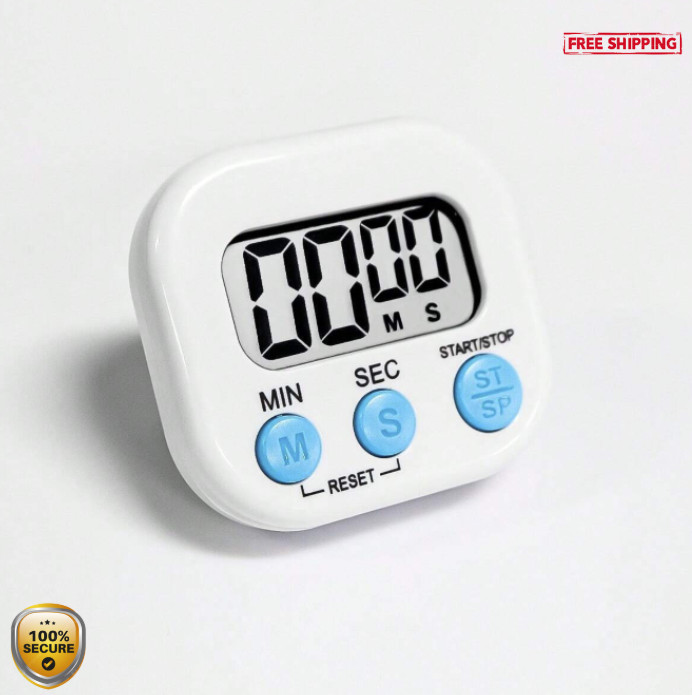 1pc Digital Kitchen Timer - Count Up & Down for Cooking & Baking - NEW