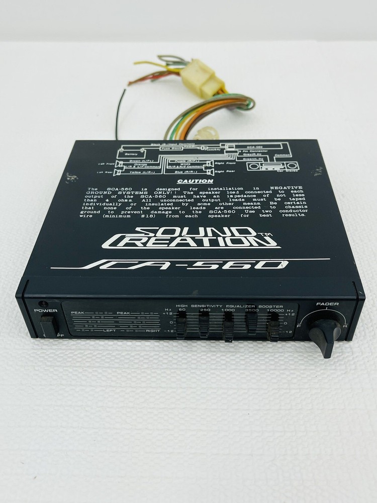 Sound Creation SCA-560 High Sensitivity Equalizer Booster UNTESTED