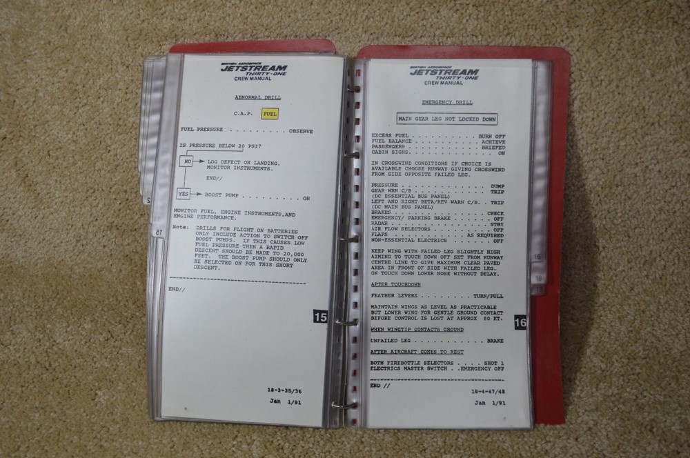 JETSTREAM 31 CREW MANUAL USED