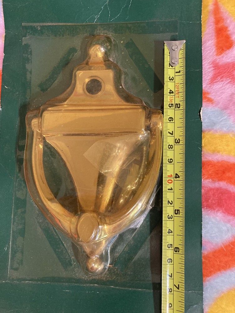 Doorknocker By Brained Solid Brass Hand Polished # 677 CBX See Read