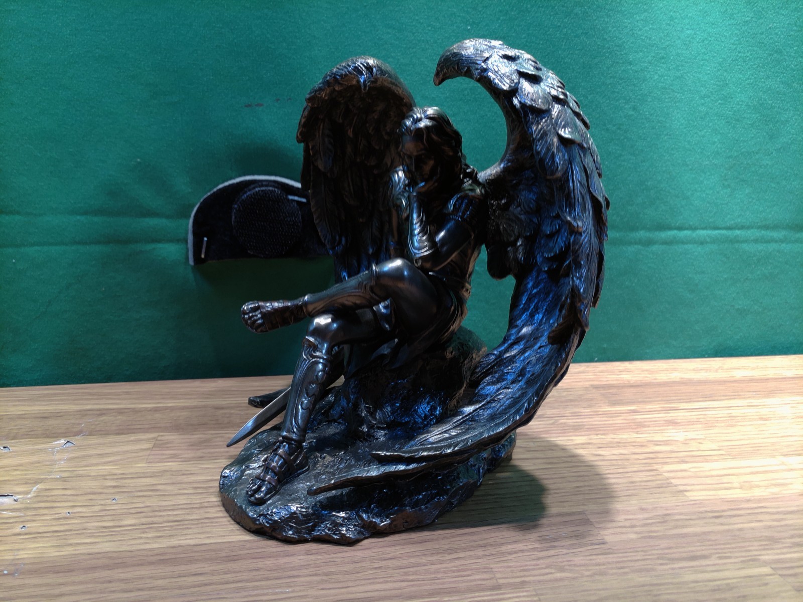 6 1/2" Lucifer the Fallen Archangel Devil Bronze Color Angel Statue