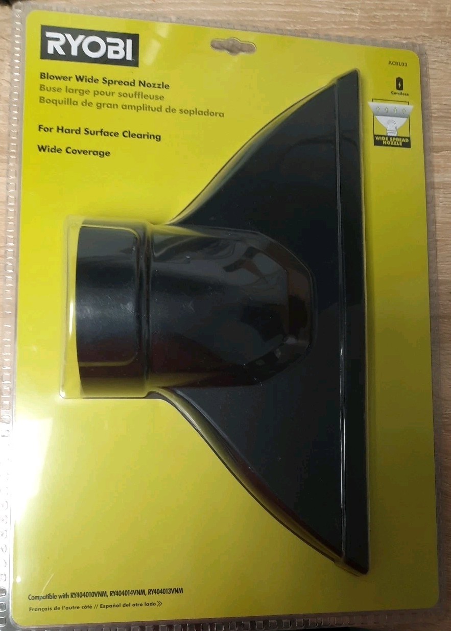 RYOBI Wide Rubber Blower Nozzle For Cordless Leaf Blowers ACBL03 NEW-FREE SHIPG