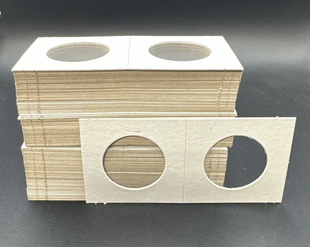 US Half Dollar 2x2 Flips (100) Cardboard 50c Coin Packaging