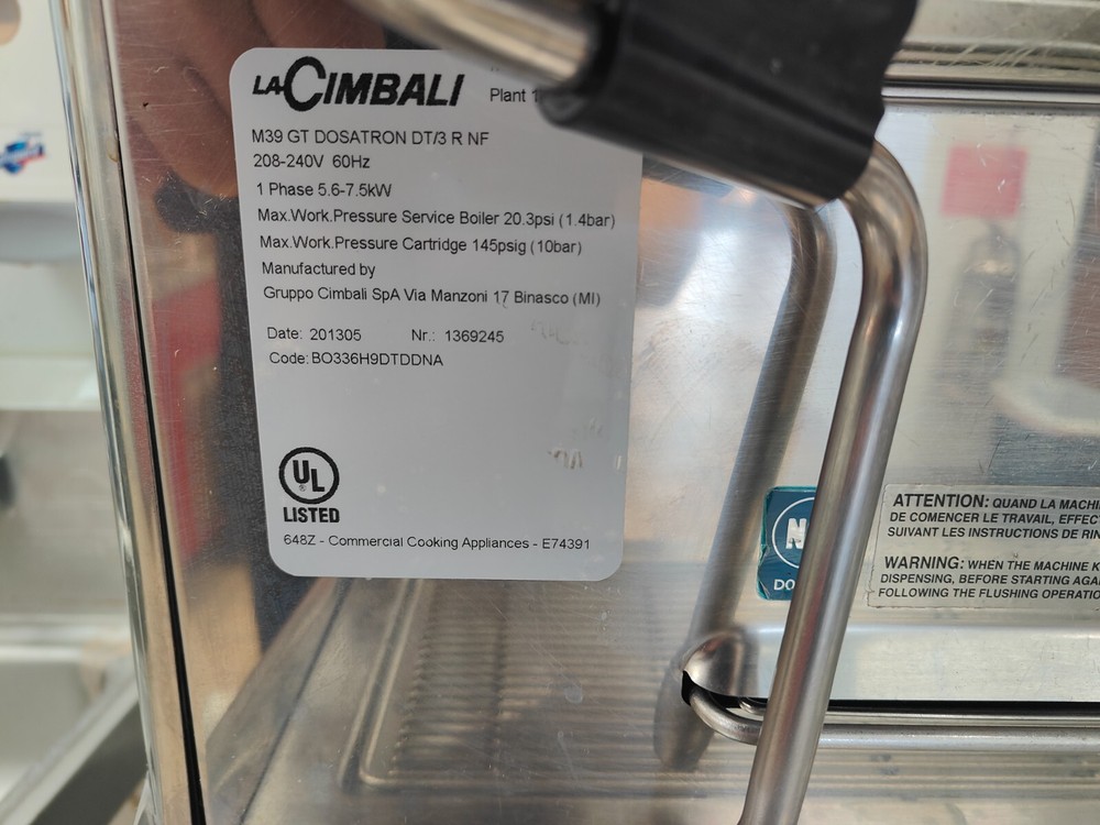 la cimbali espresso machine m100