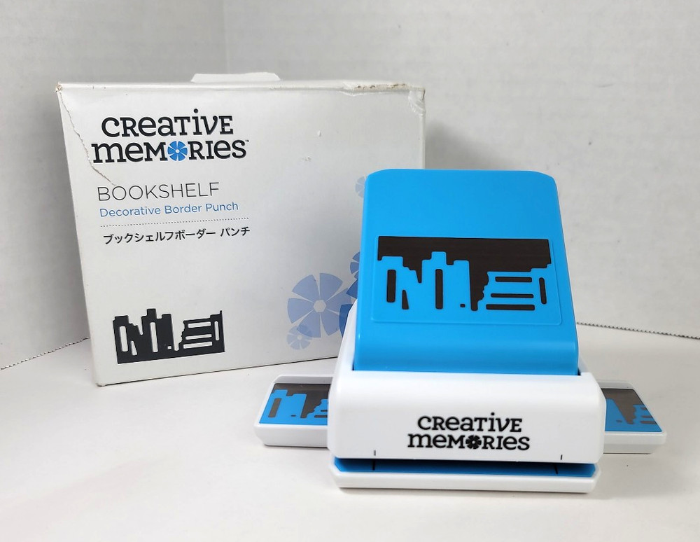 Creative Memories Bookshelf Decorative Border Punch Continuous Cut Locks Flat