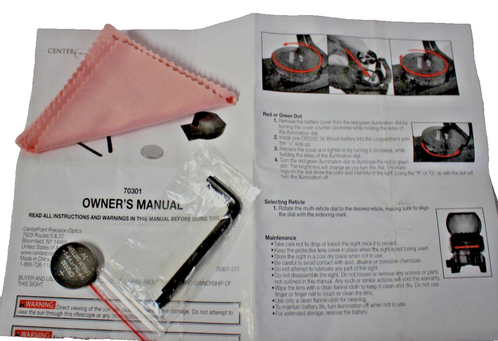 Centerpoint Optics 32MM Open Reflex Sight