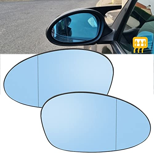Side Wind Door Rear Heated Mirror Glass For E82 E90 E91 E92 E46- Left&Right