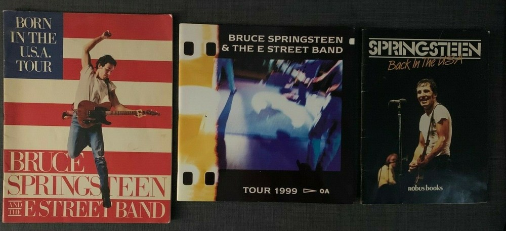 4 Bruce Springsteen Programs 85' BORN IN USA 99' Program 0'3 program 84' Book