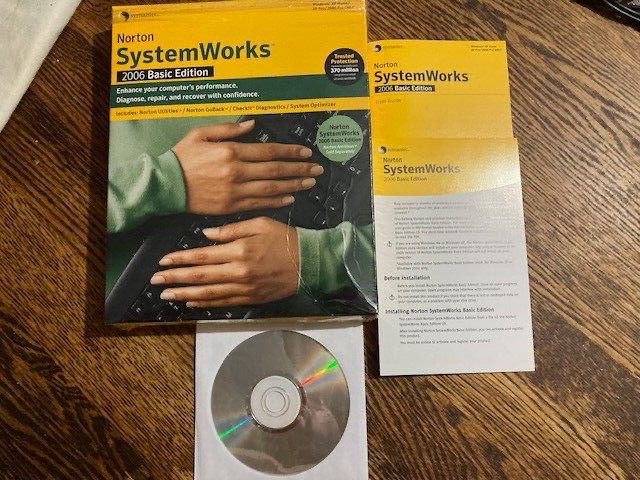 Norton Systemworks 2006 Basic Edition SEALED Disk Symantec Anti Virus Windows XP