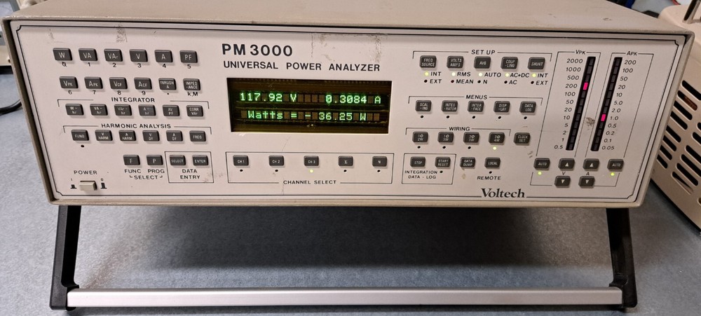 Voltech PM3000 3-Channel Universal Power Analyzer