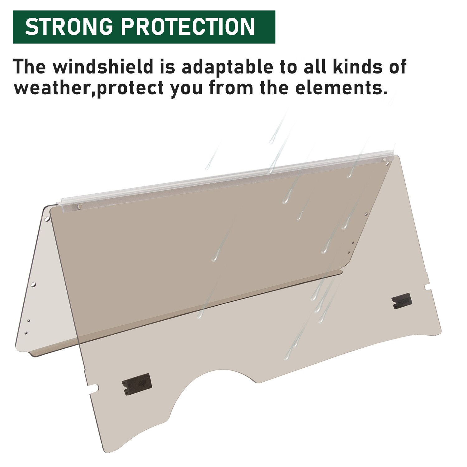 For EZGO RXV Tinted Windshield 2008-UP Folding Style *New In Box Golf Cart Part*