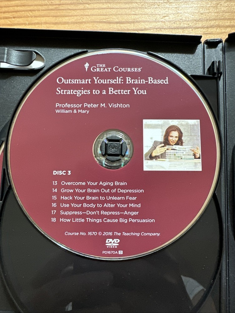 Great Courses 4 DVD Set & Guidebook - Outsmart Yourself