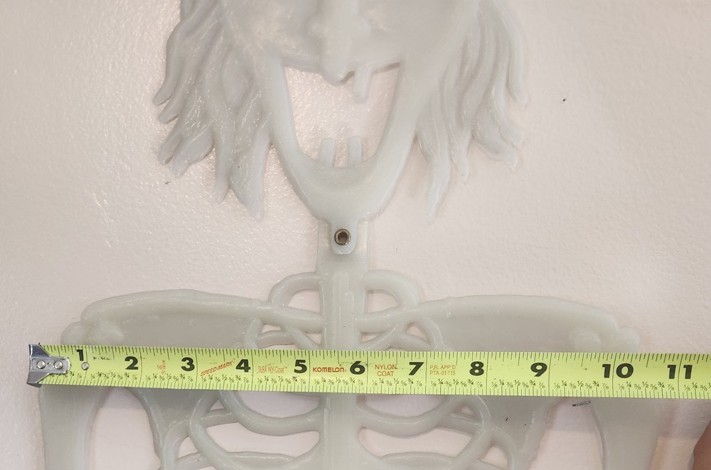 Vintage Hinged Plastic Skeleton Witch Halloween