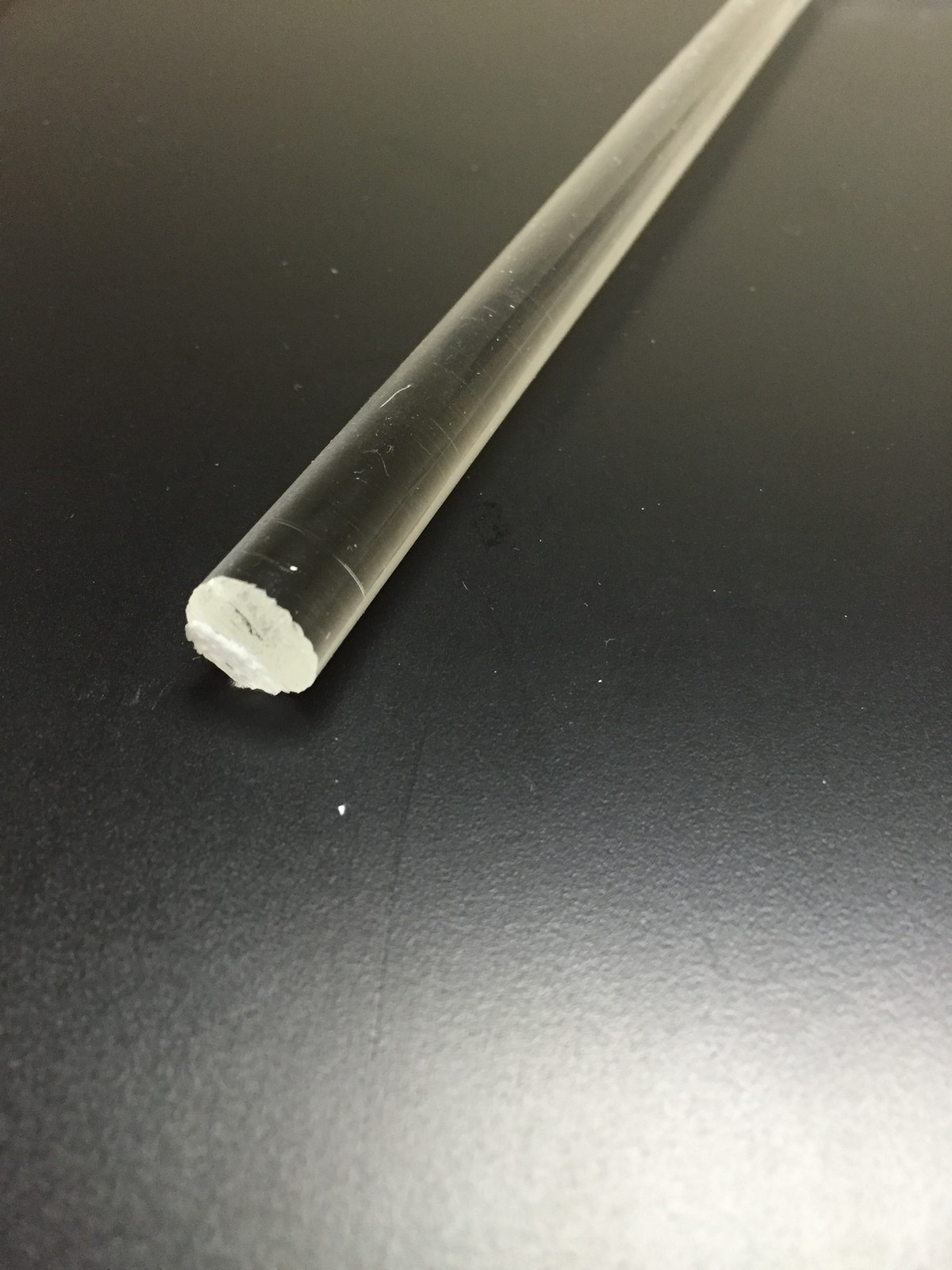 (4 pcs) 1/4” dia (.250) 18” long clear acrylic plexiglass rod lucite