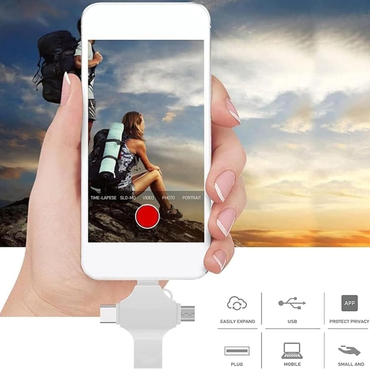 USB 3.0 Flash Drive 128GB Type C Memory Photo Stick for iPhone Android iPad lot
