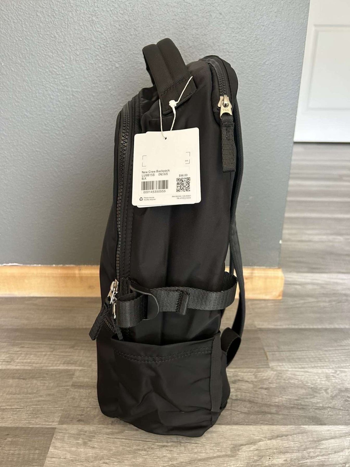 Lululemon New Crew Backpack Black 22L Excellent Condition