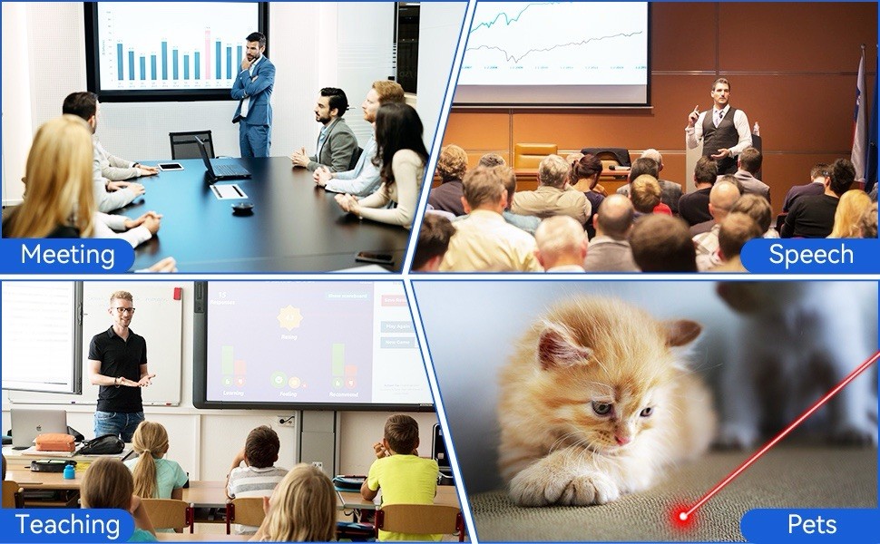 USB Wireless Presentation PowerPoint Clicker Remote With Laser