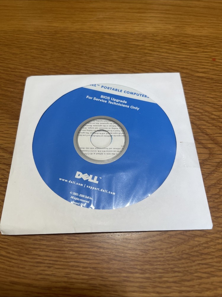 Dell Portable Computer Bios Upgrade Cd