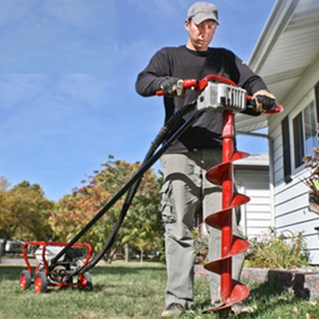 Little Beaver Post Hole Digger Auger with 5.5 Honda Engine