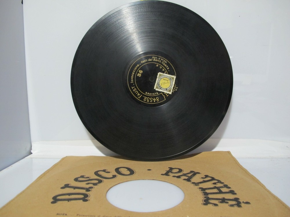 Disc early '900 - Pathè in Bakelite - Andrea Chenier / Faust