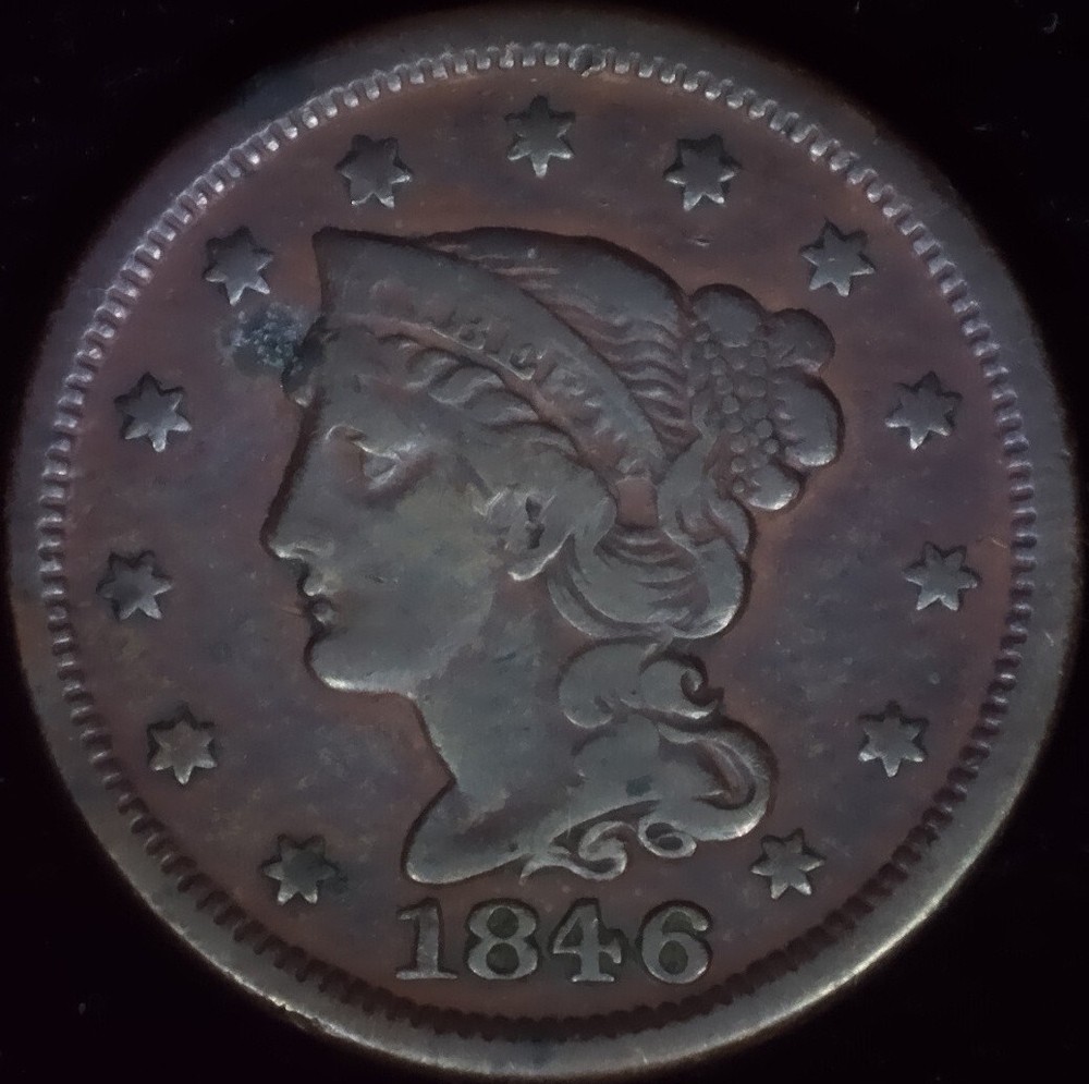 1846 Small Date Large Cent Ch. VF (1080p Video)