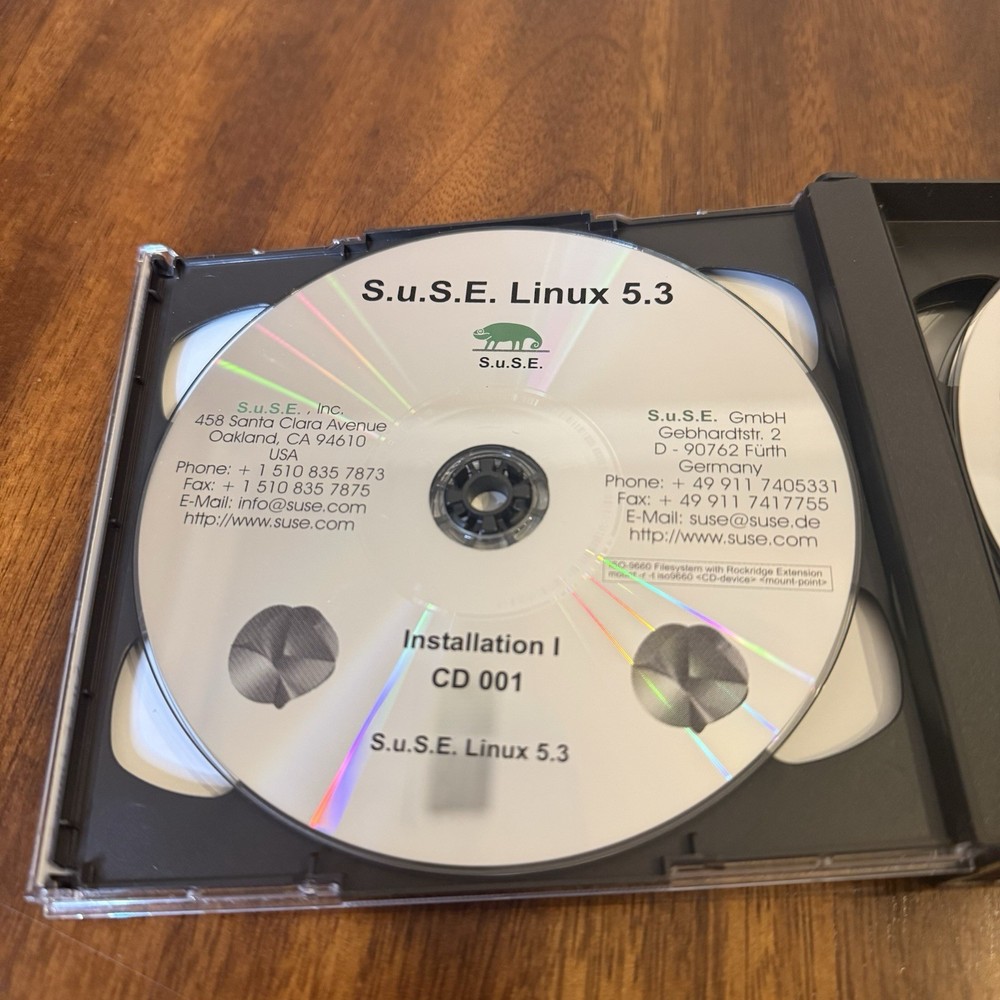 Suse Linux 5.3 July 1998 (CD-ROM, 2001) Big Box Vintage Software