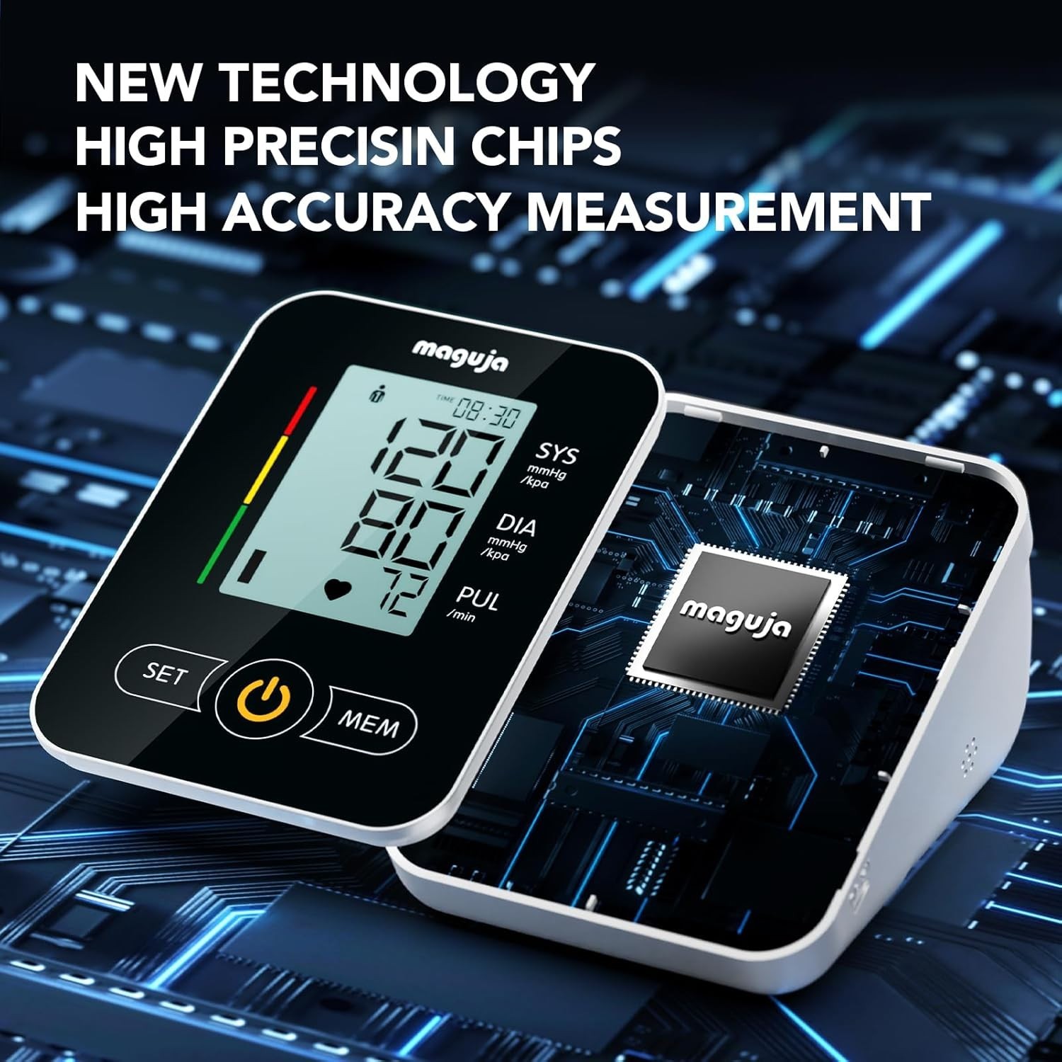 Arm Blood Pressure Monitor,BP Monitor Automatic Upper Arm Digital for Home Use